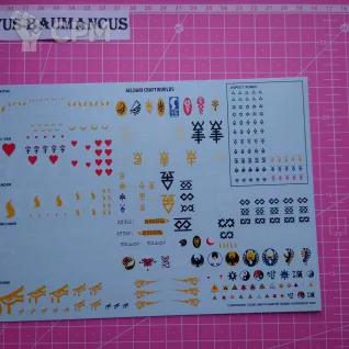 Описание картинки [ОРИГИНАЛ] AELDARI DECALS #1 от Adeptus Baumancus по цене 250руб | Свободный Рынок Миниатюр - СРМ