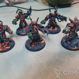 Описание картинки Chaos Terminator Squad от Rauch по цене 2 000руб | Свободный Рынок Миниатюр - СРМ