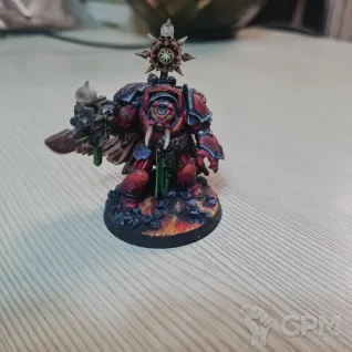 Описание картинки Chaos Lord In Terminator Armour от Rauch по цене 1 000руб | Свободный Рынок Миниатюр - СРМ