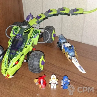 Описание картинки Lego Ninjago 9445 Fangpyre Truck Ambush от EchoChannel по цене 12 500руб | Свободный Рынок Миниатюр - СРМ