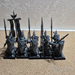 Описание картинки Elven Spearmen х20 от Andrew_F по цене 4 500руб | Свободный Рынок Миниатюр - СРМ