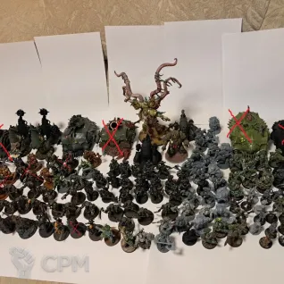 Описание картинки армия Гвардии Смерти / Death Guard army Распил от Вячеслав Василенко по цене 25 000руб | Свободный Рынок Миниатюр - СРМ