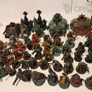 Описание картинки армия Гвардии Смерти / Death Guard army Распил от Вячеслав Василенко по цене 25 000руб | Свободный Рынок Миниатюр - СРМ
