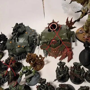 Описание картинки армия Гвардии Смерти / Death Guard army Распил от Вячеслав Василенко по цене 25 000руб | Свободный Рынок Миниатюр - СРМ