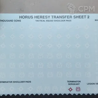 Описание картинки Декали Тысячи Сынов Thousand Sons Legion Transfer Sheet от Утка по цене 200руб | Свободный Рынок Миниатюр - СРМ