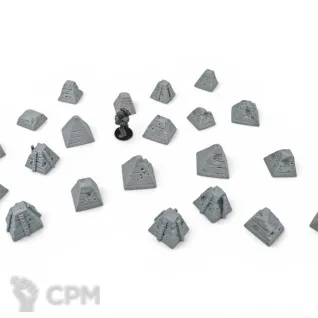 Описание картинки Противотанковые пирамиды - Trench Crusade Террейн от Terrain Print по цене 500руб | Свободный Рынок Миниатюр - СРМ