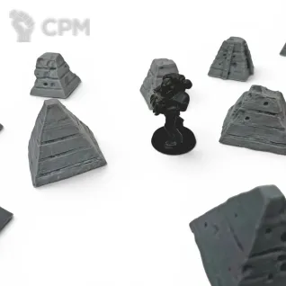 Описание картинки Противотанковые пирамиды - Trench Crusade Террейн от Terrain Print по цене 500руб | Свободный Рынок Миниатюр - СРМ