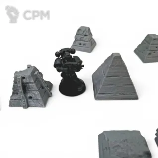 Описание картинки Противотанковые пирамиды - Trench Crusade Террейн от Terrain Print по цене 500руб | Свободный Рынок Миниатюр - СРМ