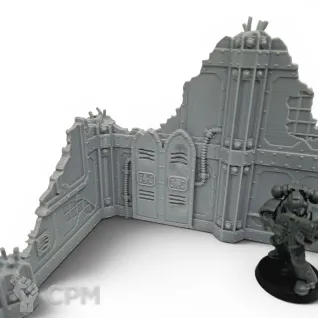 Описание картинки Мелкие руины - Sector Mechanicus Террейн от Terrain Print по цене 1 500руб | Свободный Рынок Миниатюр - СРМ
