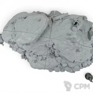 Описание картинки Скалистый Холм А - Фэнтези Террейн от Terrain Print по цене 2 700руб | Свободный Рынок Миниатюр - СРМ