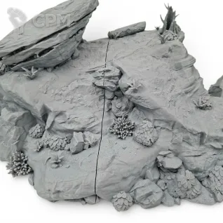 Описание картинки Скалистый Холм А - Фэнтези Террейн от Terrain Print по цене 2 700руб | Свободный Рынок Миниатюр - СРМ