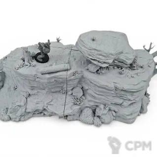 Описание картинки Скалистый Холм А - Фэнтези Террейн от Terrain Print по цене 2 700руб | Свободный Рынок Миниатюр - СРМ