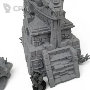Описание картинки Руины поселения Людоящеров - Фэнтези Террейн от Terrain Print по цене 2 650руб | Свободный Рынок Миниатюр - СРМ