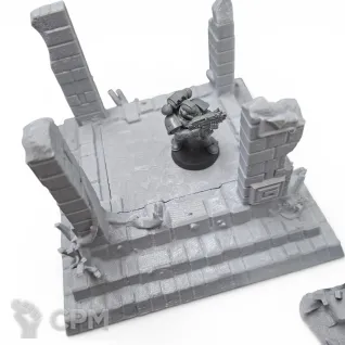 Описание картинки Руины поселения Людоящеров - Фэнтези Террейн от Terrain Print по цене 2 650руб | Свободный Рынок Миниатюр - СРМ
