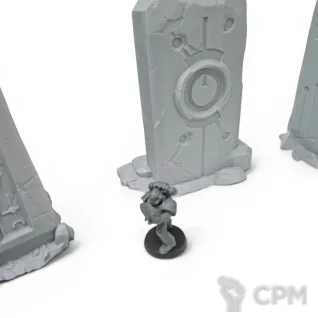 Описание картинки Обелиски Некрон - Warhammer Террейн от Terrain Print по цене 2 500руб | Свободный Рынок Миниатюр - СРМ