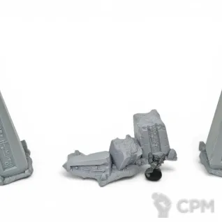 Описание картинки Обелиски Некрон - Warhammer Террейн от Terrain Print по цене 2 500руб | Свободный Рынок Миниатюр - СРМ