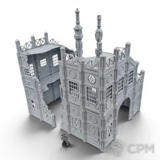Описание картинки Завод Фабрикатора - Sector Mechanicus Террейн от Terrain Print по цене 4 800руб | Свободный Рынок Миниатюр - СРМ