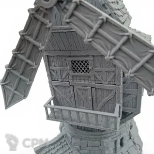 Описание картинки Большая Мельница - Фэнтези Террейн, City of Tarok от Terrain Print по цене 2 900руб | Свободный Рынок Миниатюр - СРМ