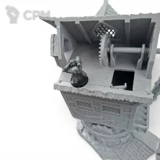 Описание картинки Большая Мельница - Фэнтези Террейн, City of Tarok от Terrain Print по цене 2 900руб | Свободный Рынок Миниатюр - СРМ