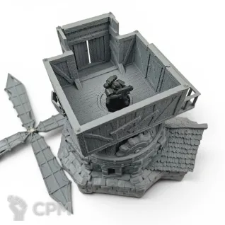 Описание картинки Большая Мельница - Фэнтези Террейн, City of Tarok от Terrain Print по цене 2 900руб | Свободный Рынок Миниатюр - СРМ