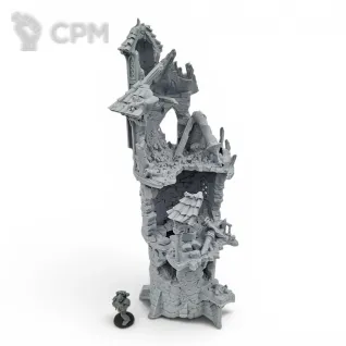 Описание картинки Разрушенная Башня Волшебника - Фэнтези Террейн от Terrain Print по цене 2 200руб | Свободный Рынок Миниатюр - СРМ