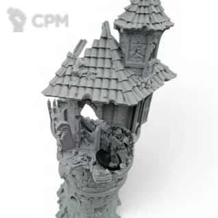 Описание картинки Разрушенная Башня Волшебника - Фэнтези Террейн от Terrain Print по цене 2 200руб | Свободный Рынок Миниатюр - СРМ