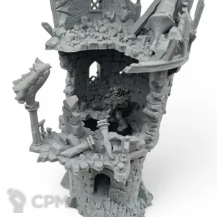 Описание картинки Разрушенная Башня Волшебника - Фэнтези Террейн от Terrain Print по цене 2 200руб | Свободный Рынок Миниатюр - СРМ