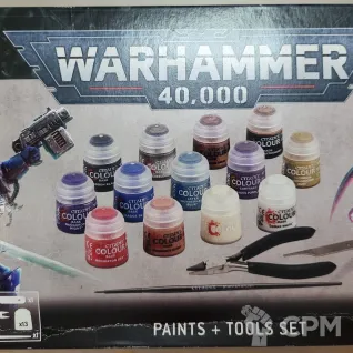 Описание картинки Paints + tools set, запаян от Утка по цене 4 000руб | Свободный Рынок Миниатюр - СРМ