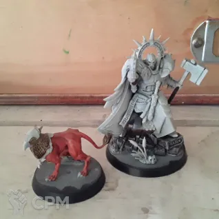 Описание картинки Lord-imperatant with glyph hound от Light Cellar по цене 500руб | Свободный Рынок Миниатюр - СРМ