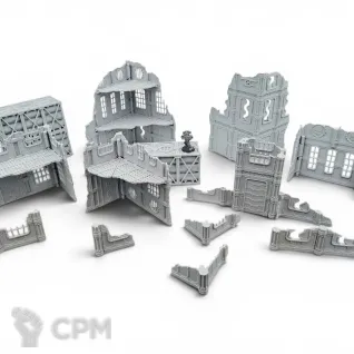 Описание картинки Набор Террейна 11th Редакции - Sector Mechanicus от Terrain Print по цене 6 400руб | Свободный Рынок Миниатюр - СРМ