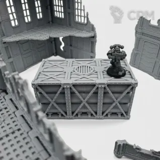 Описание картинки Набор Террейна 11th Редакции - Sector Mechanicus от Terrain Print по цене 6 400руб | Свободный Рынок Миниатюр - СРМ