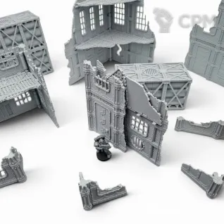 Описание картинки Набор Террейна 11th Редакции - Sector Mechanicus от Terrain Print по цене 6 400руб | Свободный Рынок Миниатюр - СРМ