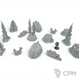 Описание картинки Killzone Upgrade: Tyranid Infestation от Terrain Print по цене 1 400руб | Свободный Рынок Миниатюр - СРМ