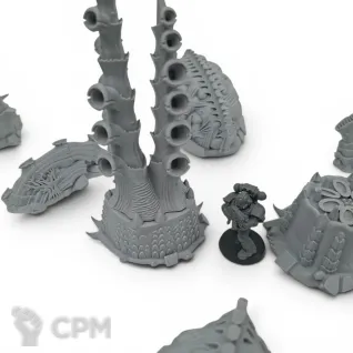 Описание картинки Killzone Upgrade: Tyranid Infestation от Terrain Print по цене 1 400руб | Свободный Рынок Миниатюр - СРМ