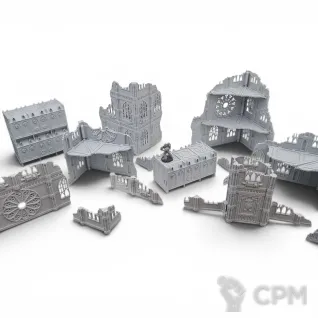 Описание картинки Набор Террейна 11th Редакции - Готический от Terrain Print по цене 6 400руб | Свободный Рынок Миниатюр - СРМ
