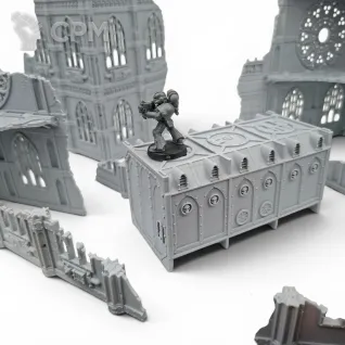 Описание картинки Набор Террейна 11th Редакции - Готический от Terrain Print по цене 6 400руб | Свободный Рынок Миниатюр - СРМ