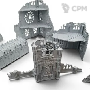 Описание картинки Набор Террейна 11th Редакции - Готический от Terrain Print по цене 6 400руб | Свободный Рынок Миниатюр - СРМ