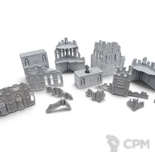 Описание картинки Набор Террейна 11th Редакции - Adeptus Sororitas от Terrain Print по цене 6 400руб | Свободный Рынок Миниатюр - СРМ