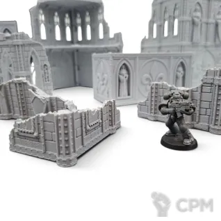 Описание картинки Набор Террейна 11th Редакции - Adeptus Sororitas от Terrain Print по цене 6 400руб | Свободный Рынок Миниатюр - СРМ