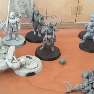 Описание картинки Cadian command + shock troops + hells last от Light Cellar по цене 5 100руб | Свободный Рынок Миниатюр - СРМ