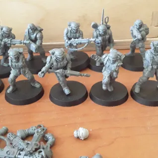 Описание картинки Cadian command + shock troops + hells last от Light Cellar по цене 5 100руб | Свободный Рынок Миниатюр - СРМ