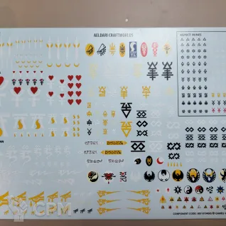 Описание картинки Декали Aledari transfer sheet от Утка по цене 220руб | Свободный Рынок Миниатюр - СРМ