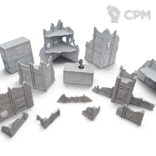 Описание картинки Набор Террейна 11th Редакции - Орочий от Terrain Print по цене 6 400руб | Свободный Рынок Миниатюр - СРМ