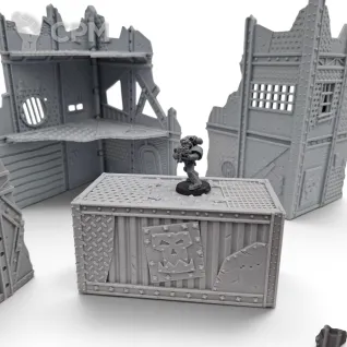 Описание картинки Набор Террейна 11th Редакции - Орочий от Terrain Print по цене 6 400руб | Свободный Рынок Миниатюр - СРМ