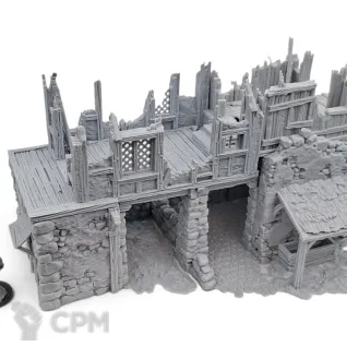 Описание картинки Разрушенный Амбар - Фэнтези Террейн, Forgotten Town от Terrain Print по цене 1 900руб | Свободный Рынок Миниатюр - СРМ