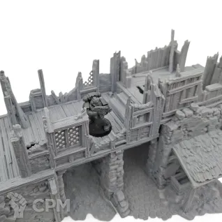 Описание картинки Разрушенный Амбар - Фэнтези Террейн, Forgotten Town от Terrain Print по цене 1 900руб | Свободный Рынок Миниатюр - СРМ