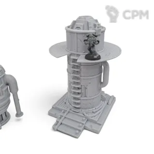 Описание картинки Индустриальный Сектор - Sci-Fi Террейн от Terrain Print по цене 2 400руб | Свободный Рынок Миниатюр - СРМ