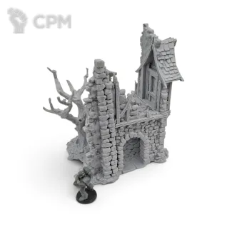 Описание картинки Дом Шепотов - Фэнтези Террейн, Forgotten Town от Terrain Print по цене 1 500руб | Свободный Рынок Миниатюр - СРМ