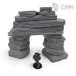 Описание картинки Пустынные Скалы №1 - Террейн от Terrain Print по цене 2 500руб | Свободный Рынок Миниатюр - СРМ