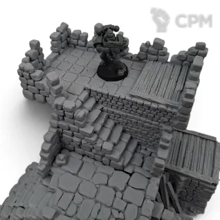 Описание картинки Тюрьма - Фэнтези Террейн, Forgotten Town от Terrain Print по цене 1 500руб | Свободный Рынок Миниатюр - СРМ